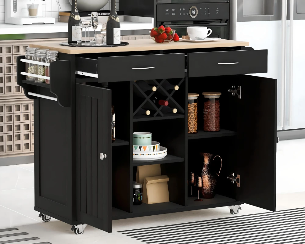 small kitchen movable island